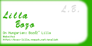 lilla bozo business card